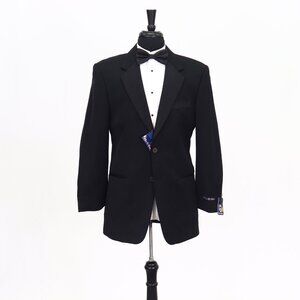 Phat Farm 38R Black Solid 2-Button Sport Coat Blazer Jacket T122